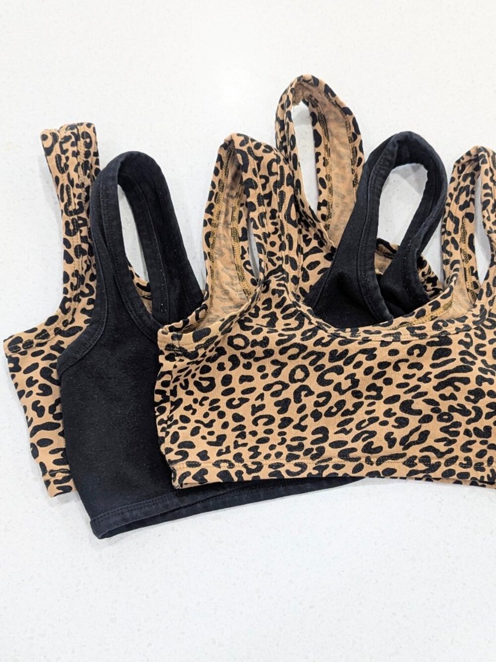 Set of 3 ARQ Wide Strap Bralettes - Size Medium